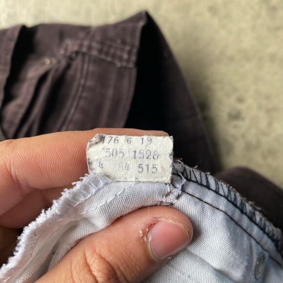 VINTAGE BROWN LEVIS WHITE TAB CORDUROY PANTS 70S MEASURE 33X30 - Picture 4 of 8